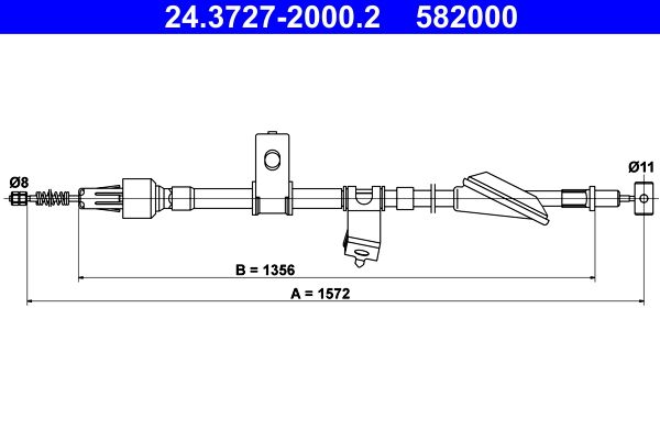 ATE 24.3727-2000.2 - Seilzug, Feststellbremse