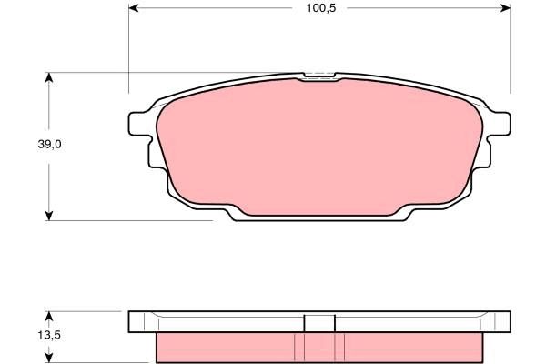 TRW DISC BRAKE PADS - TecDoc Only