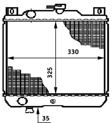 Radiador, refrigeración del motor