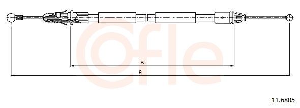 Cable Pull, parking brake 92.11.6805