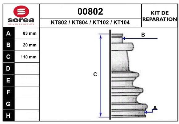 KIT D'ETANCHEITE 00802  .