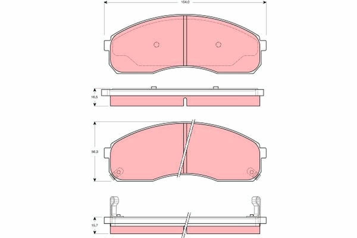 Brake Pad Set, disc brake GDB3261