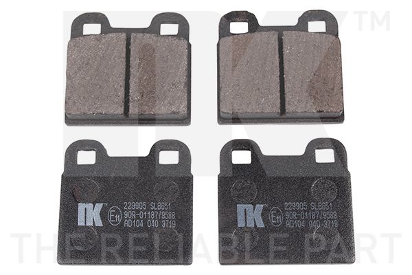 Bremsbelagsatz, Scheibenbremse