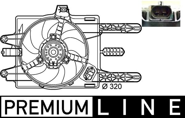 MAHLE CFF 141 000P - L&uuml;fter, Motork&uuml;hlung