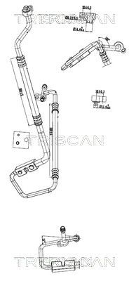 TRISCAN 9010 16066 - Hochdruck-/Niederdruckleitung, Klimaanlage