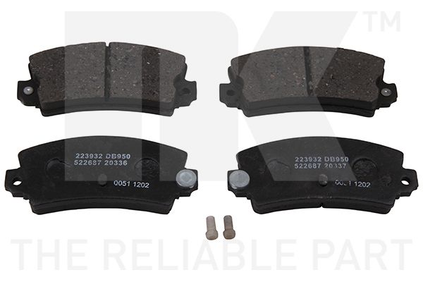 Bremsbelagsatz, Scheibenbremse