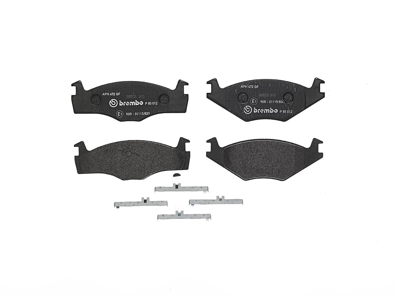 BREMBO P 85 012 - Bremsbelagsatz, Scheibenbremse PRIME LINE