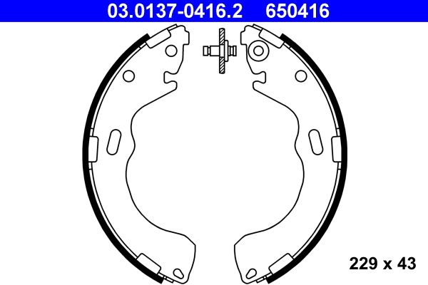 Brake Shoe Set 03.0137-0416.2