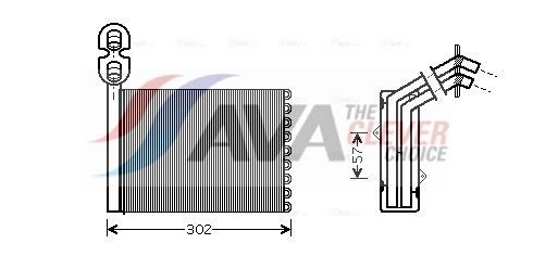 AVA QUALITY COOLING VNA6201 - W&auml;rmetauscher, Innenraumheizung ** CLEVER FIT **