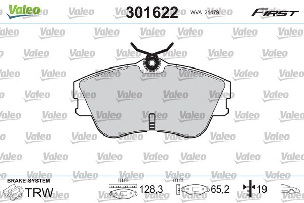 Brake Pad Set, disc brake 301622