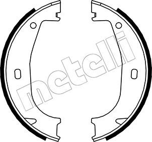 Brake Shoe Set, parking brake 53-0016