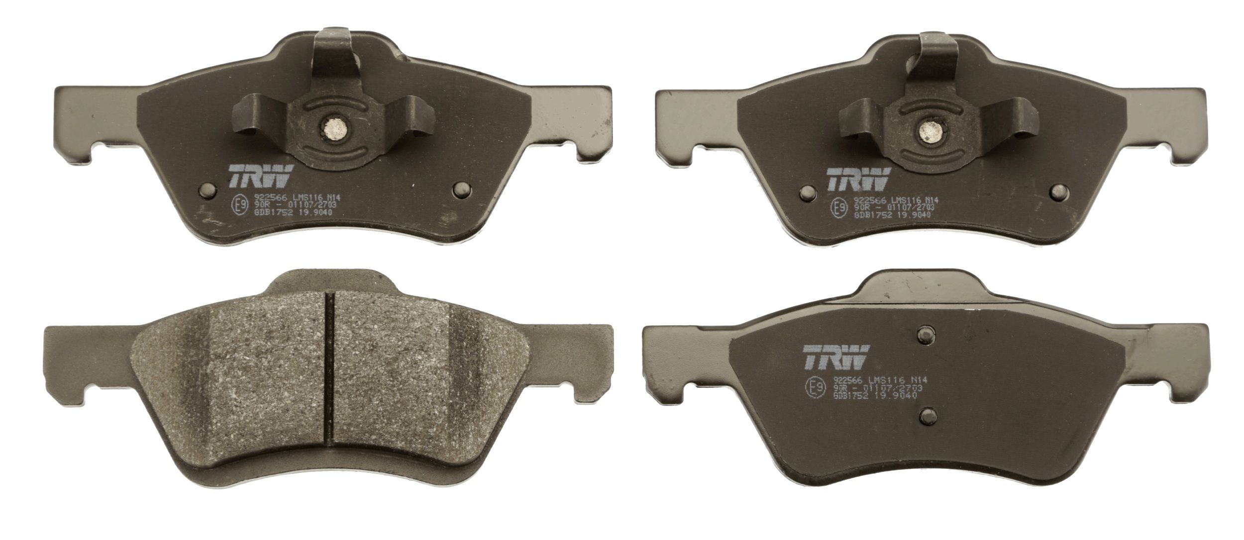 TRW DISC BRAKE PADS - TecDoc 2