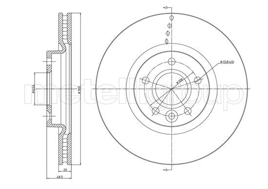 Brake Disc 23-1476C