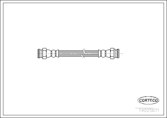 FLEXIBLE DE FREIN PEUGEOT 406  0705