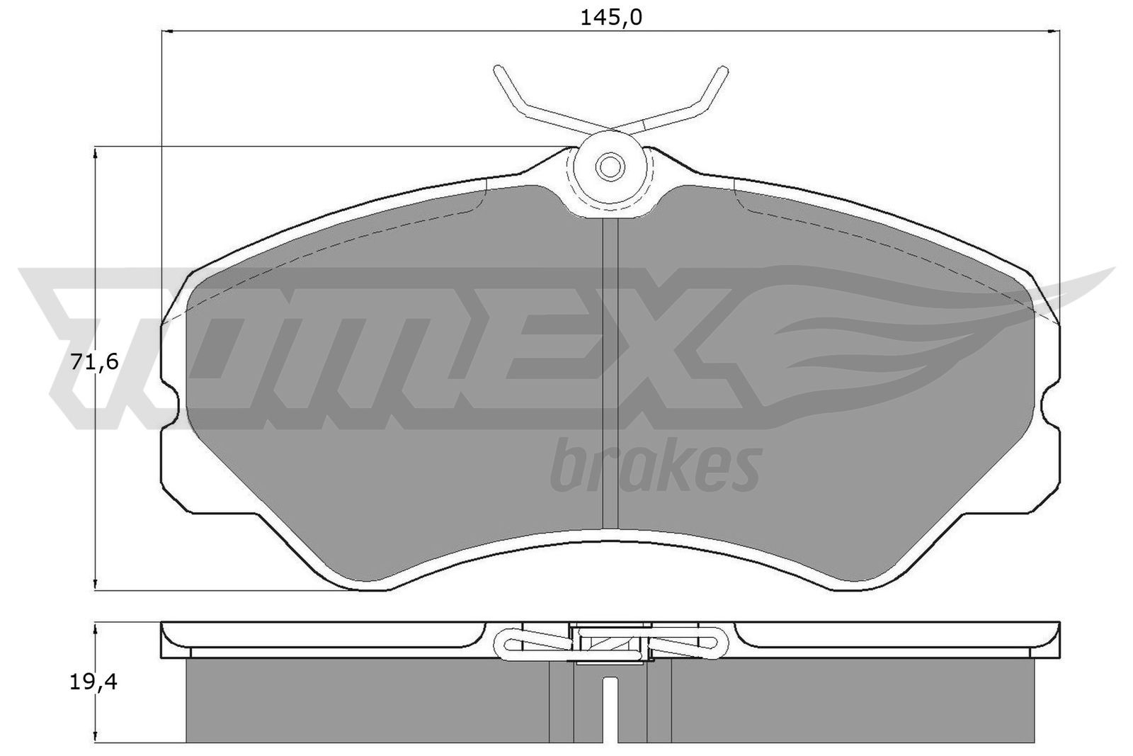 Bremsbelagsatz, Scheibenbremse
