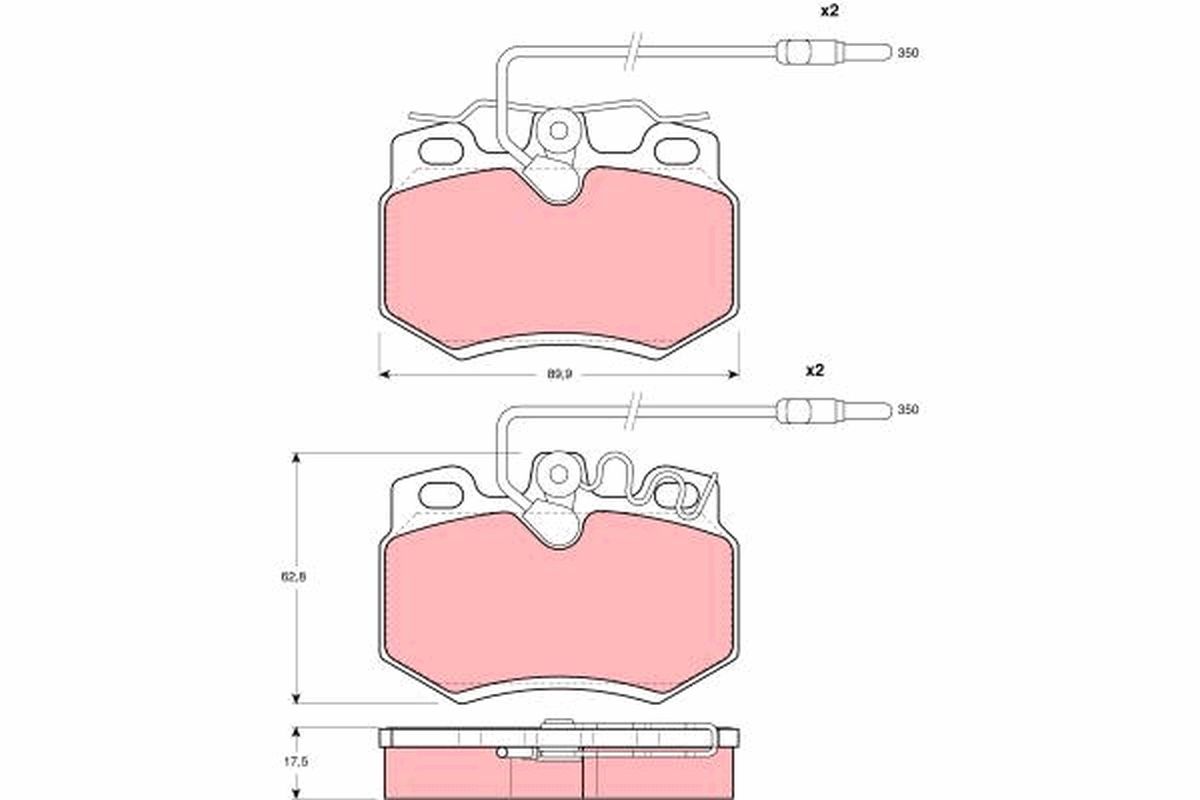 Brake Pad Set, disc brake GDB790