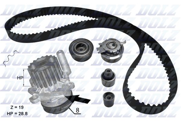 Water Pump & Timing Belt Kit KD100