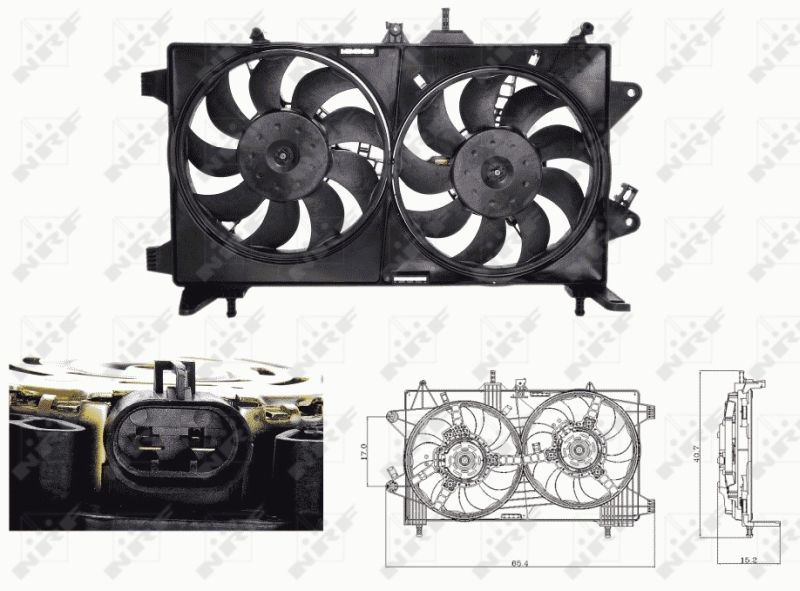 WG1720616 WILMINK GROUP ventilátor, motorhűtés