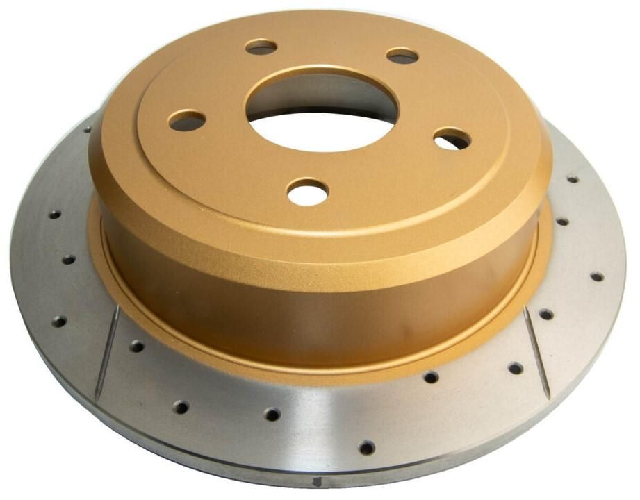 Street Gold Cross-drilled/slotted [ Jeep Wrangler JK 07-> R ] - TecDoc 1