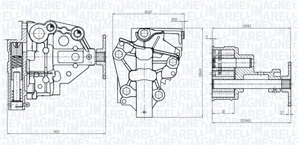 MAGNETI MARELLI 351516000020 Oil Pump