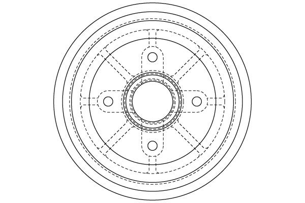 TRW BRAKE DRUM - TecDoc 2