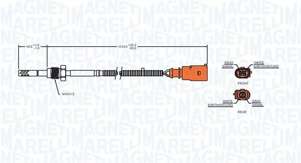 Sensor, Abgastemperatur