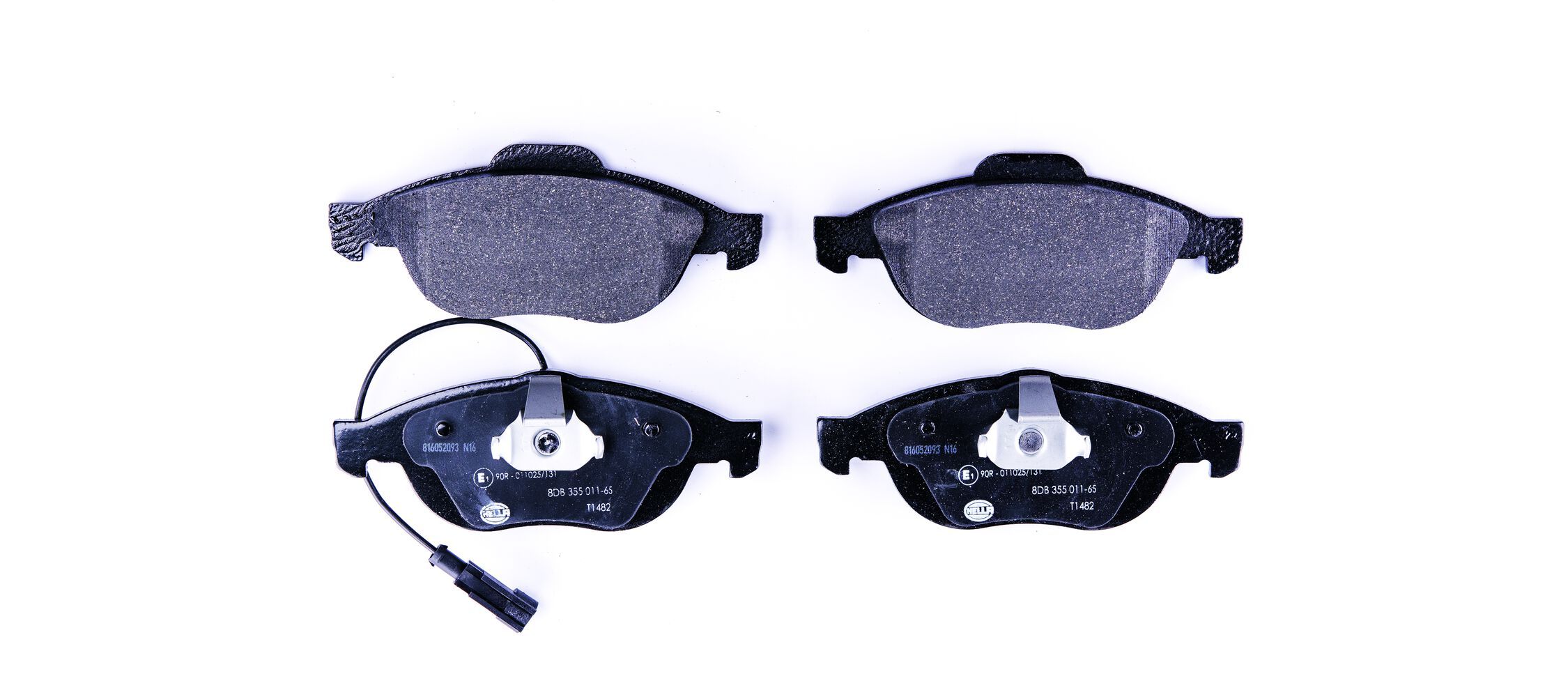 HELLA 8DB 355 011-651 - Bremsbelagsatz, Scheibenbremse