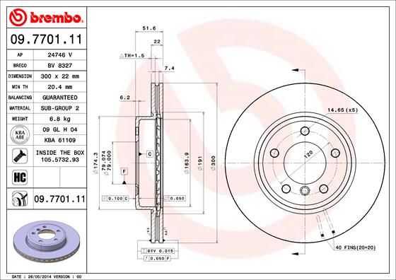 Brake Disc 09.7701.11