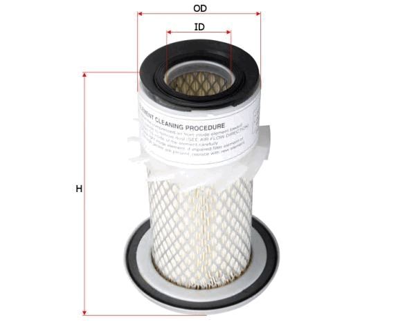 AIR FILTER 15852-11082 - TecDoc Only