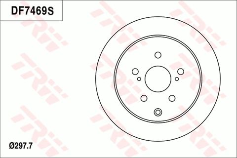 TRW BRAKE DISC - TecDoc Only