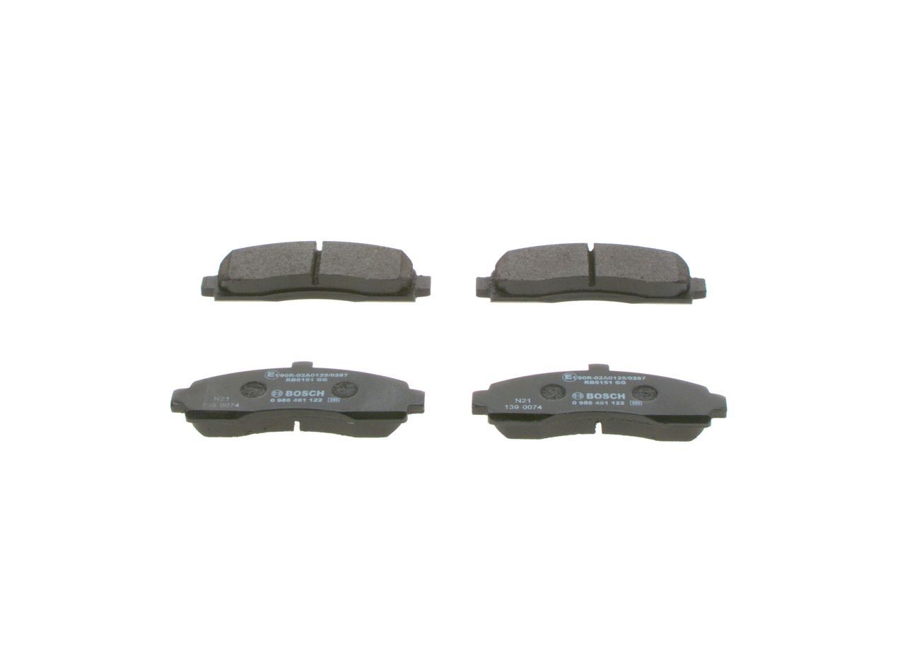 Brake Pad Set, disc brake 0 986 461 122