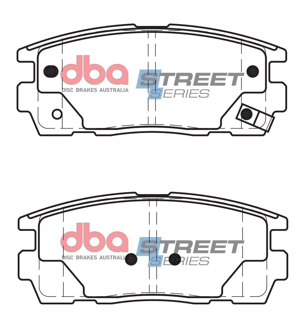 DBA SS STREET SERIES BRAKE PADS [ BMW/Holden & Hyundai 2002-2014 R ] - TecDoc Only