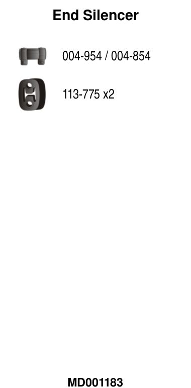 Endschalld&auml;mpfer