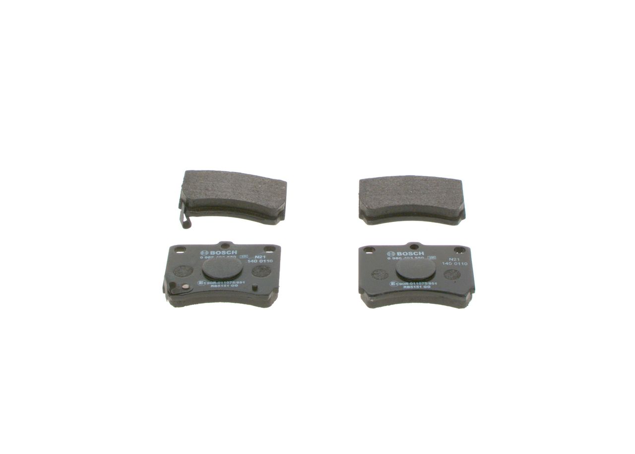 Brake Pad Set, disc brake 0 986 493 550