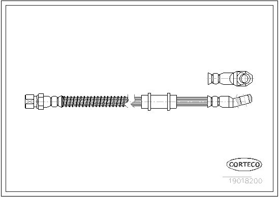 FLEXIBLE DE FREIN VAZ LADA  0705