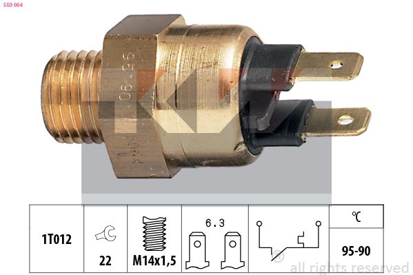 KW 550 064 - Temperaturschalter, K&uuml;hlerl&uuml;fter