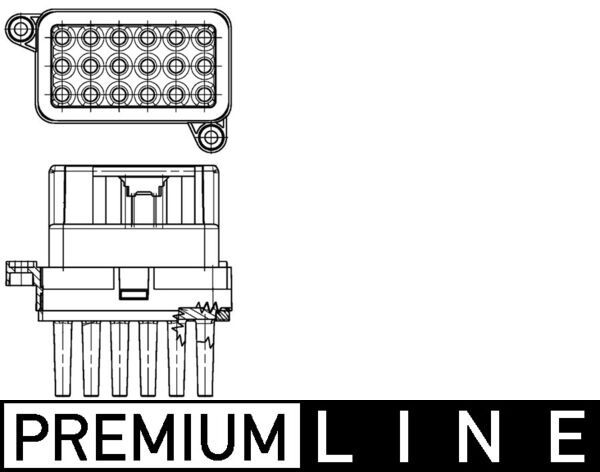 MAHLE ABR 95 000P - Regler, Innenraumgebl&auml;se