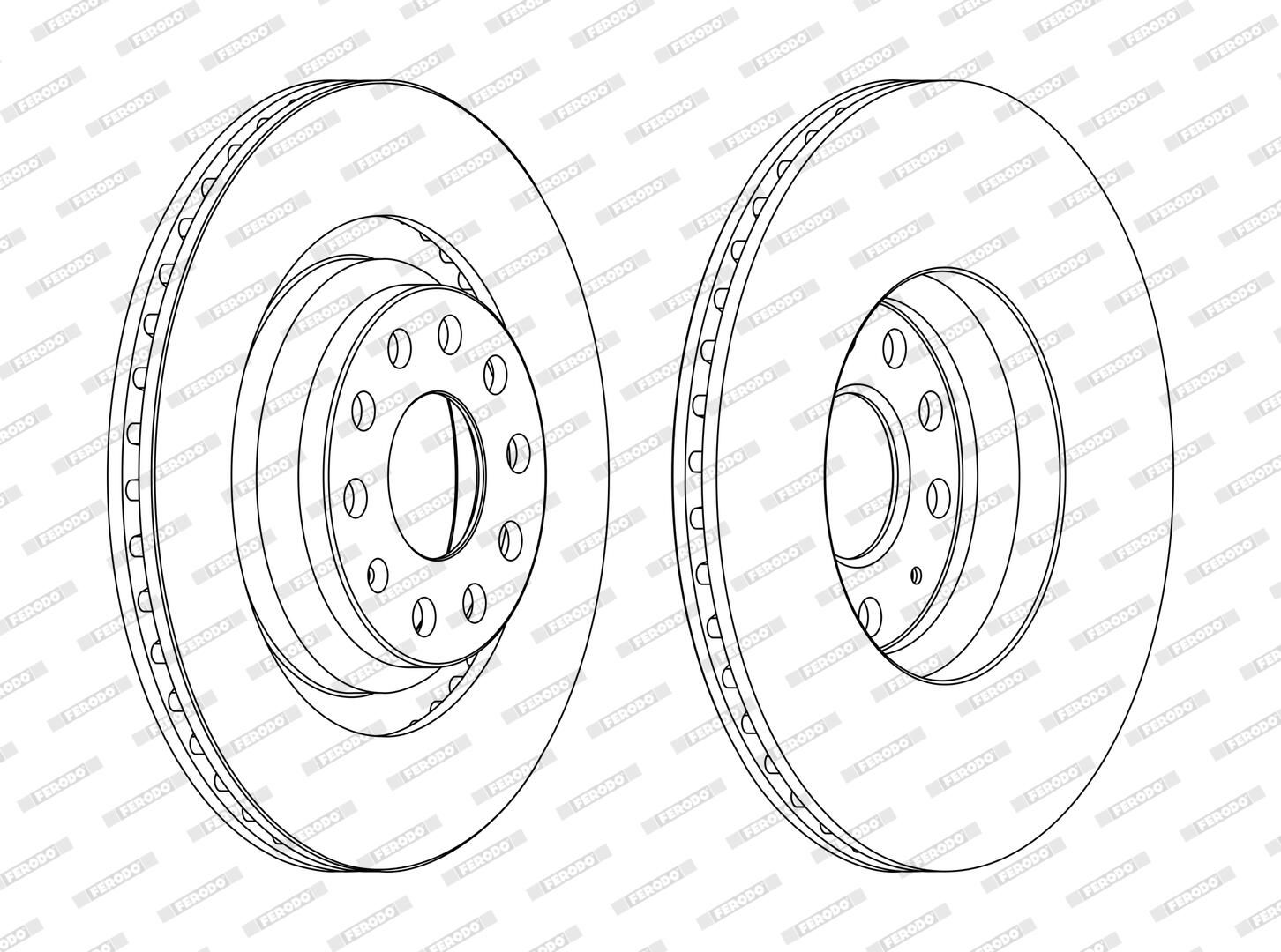 FERODO DDF1503C - Bremsscheibe PREMIER Coat+ disc