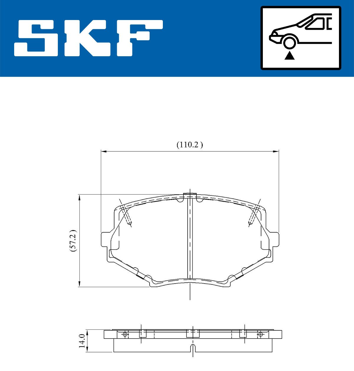 Brake Pad Set, disc brake VKBP 80564 A