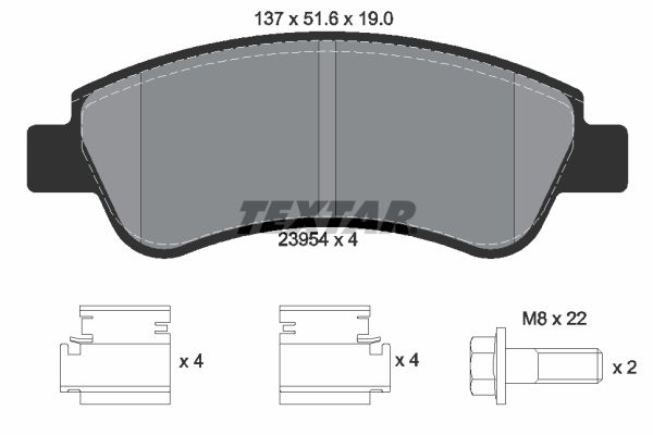 Brake Pad Set, disc brake 2395401