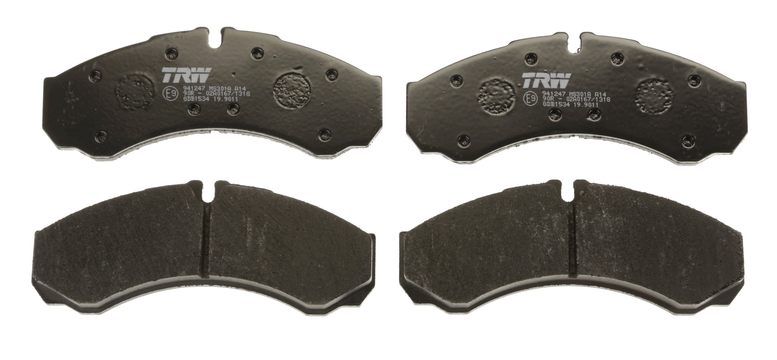 TRW DISC BRAKE PADS - TecDoc 2