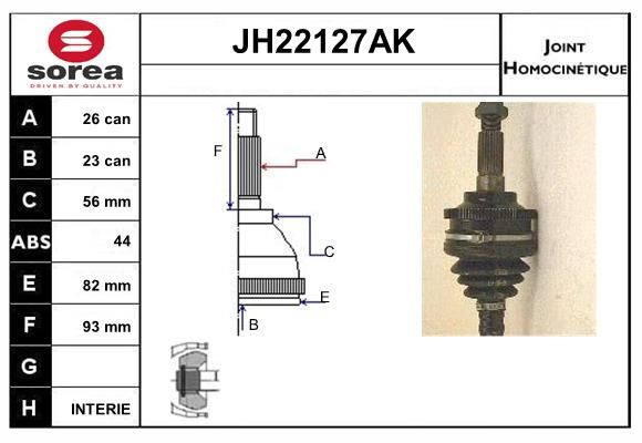 KIT CV JOINT AVEC KR006 - 626