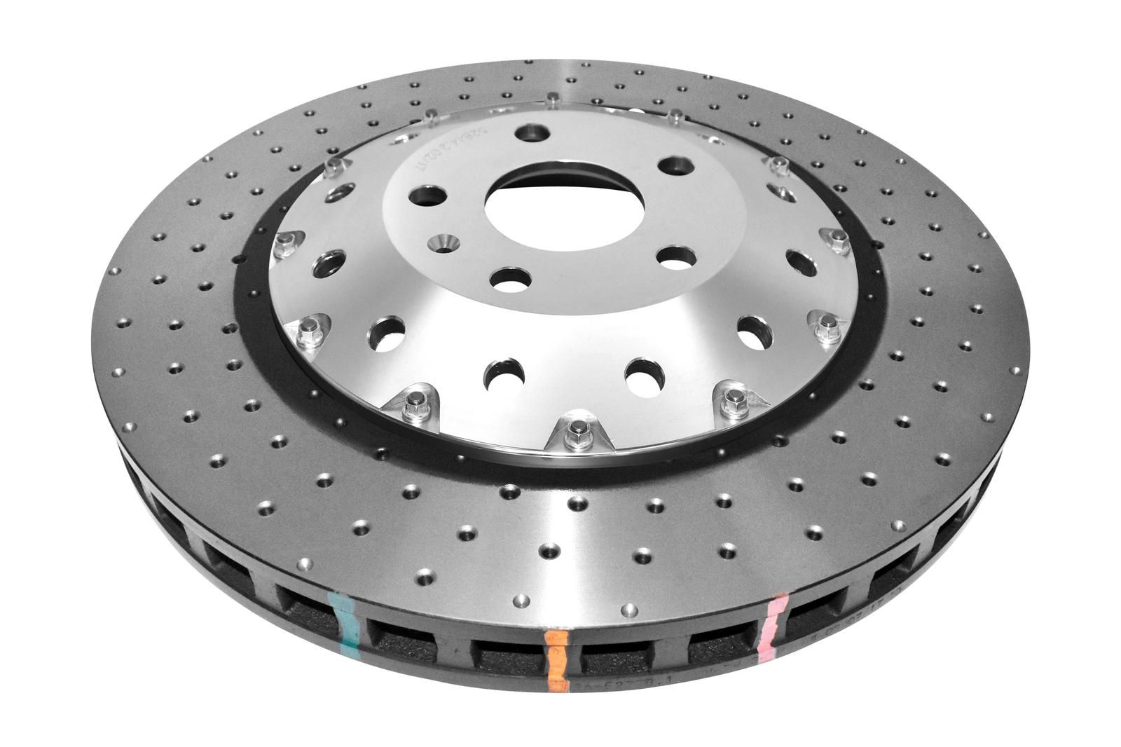 5000 Fully Assembled 2-piece Sliver Hat Cross-drill and Dimple  390mm x 36mm KP [ Audi RS6 08-11 F ] - TecDoc 2