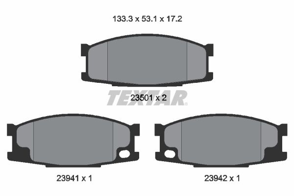 Brake Pad Set, disc brake 2350101