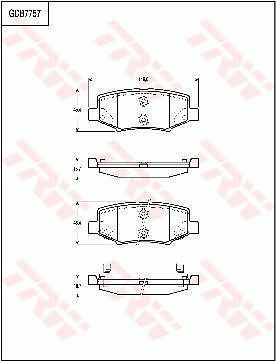 TRW DISC BRAKE PADS - TecDoc Only