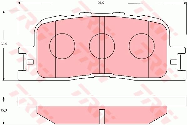 TRW DISC BRAKE PADS - TecDoc Only