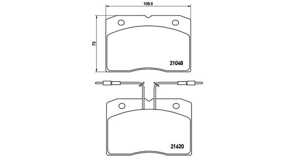 Bremsbelagsatz, Scheibenbremse