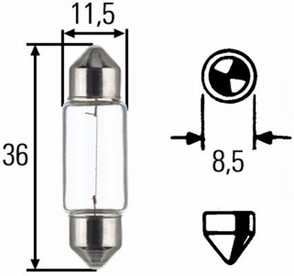Glühlampe, Kennzeichenleuchte