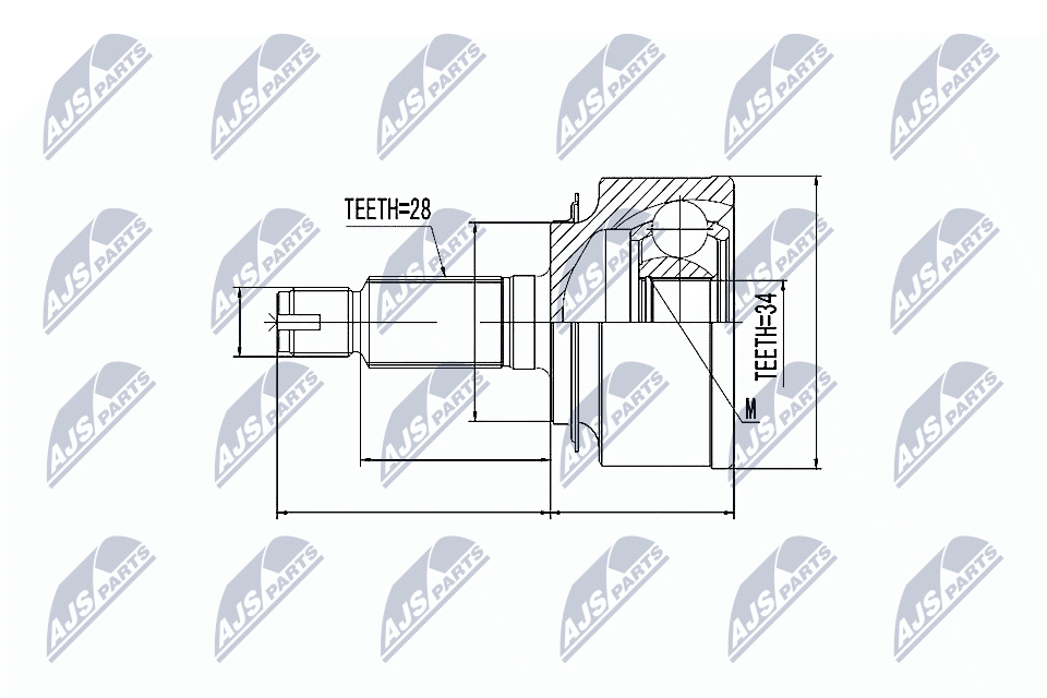 Gelenksatz, Antriebswelle