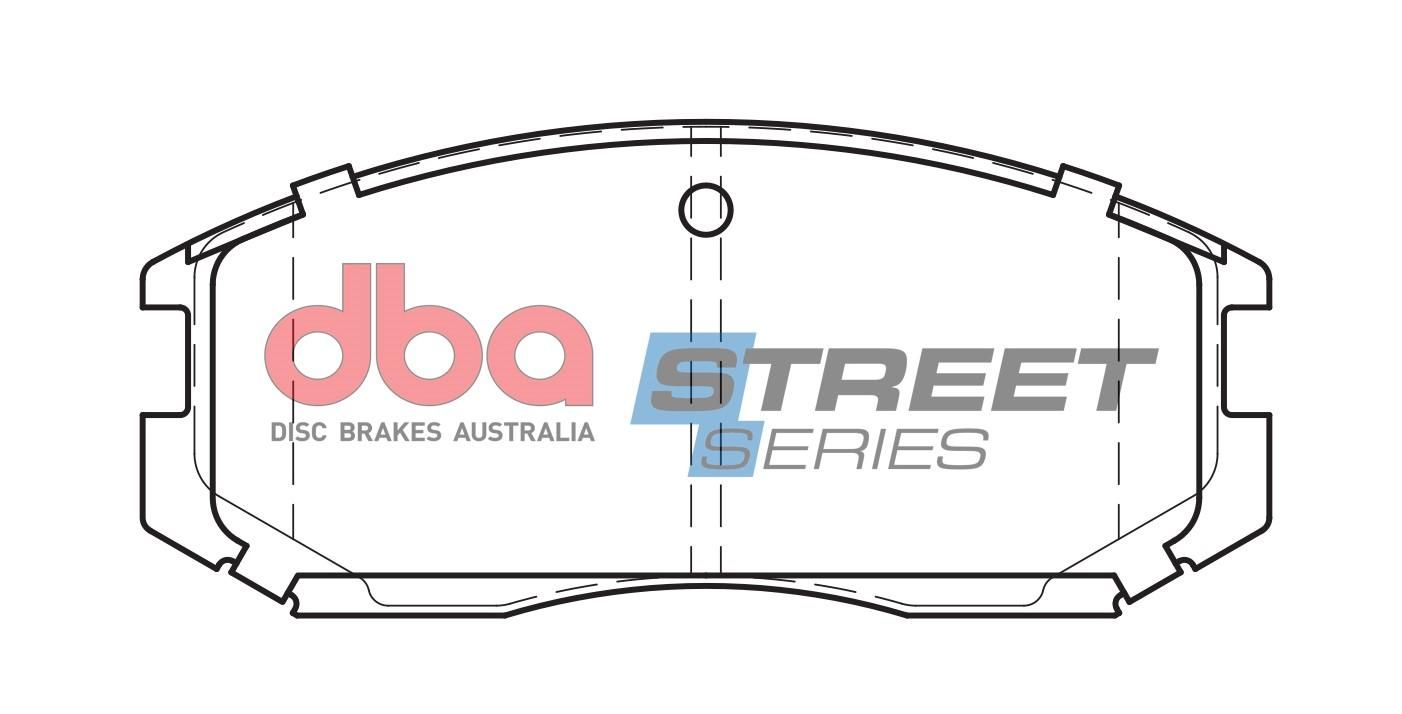 DBA SS STREET SERIES BRAKE PADS [ Mitsubishi & Proton 1989-2014 F ] - TecDoc Only